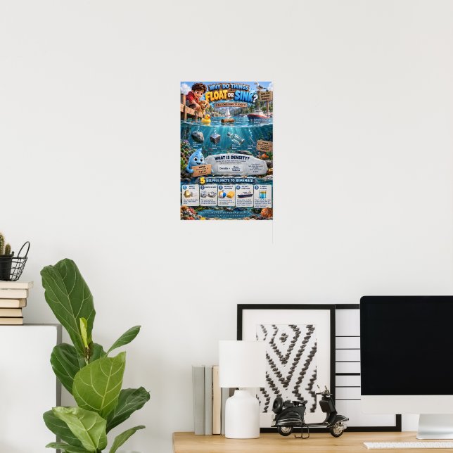 Varför flyter eller sjunker saker? poster (Hemmakontoret)