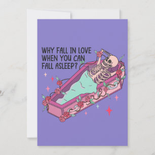 Varför Förälska Sig Rolig Anti Valentine Julkort