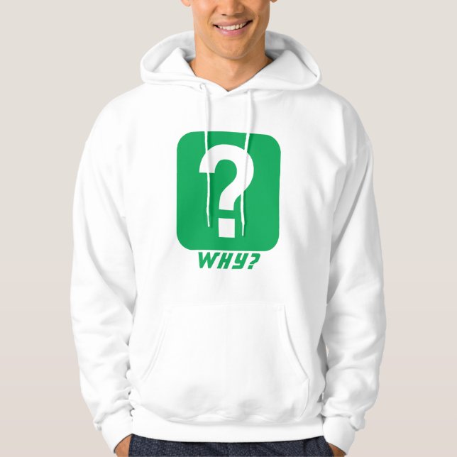 Varför fråga Mark Monogram Hoodie (Framsida)