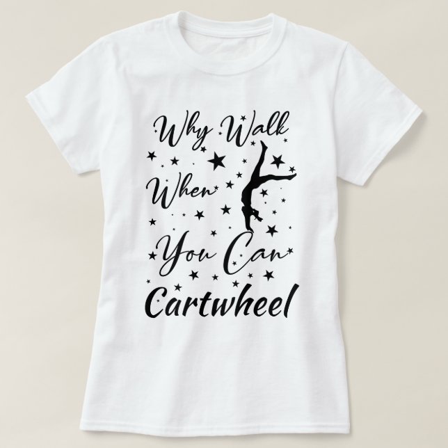 Varför gå när du kan göra volt Rolig volt-design T Shirt (Design framsida)
