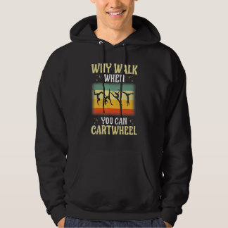 Varför Gå När Du Kan Volt Gymnastik Hoodie