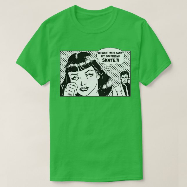 Varför ge min pojkvän skal? t shirt (Design framsida)