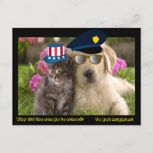 Varför gick sol till skolan? vykort