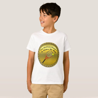Varför gör jag kärlek tennis.Det gör mig hett(guld T-shirt