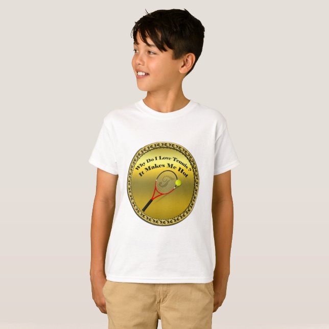 Varför gör jag kärlek tennis.Det gör mig hett(guld Tröja (Hel framsida)