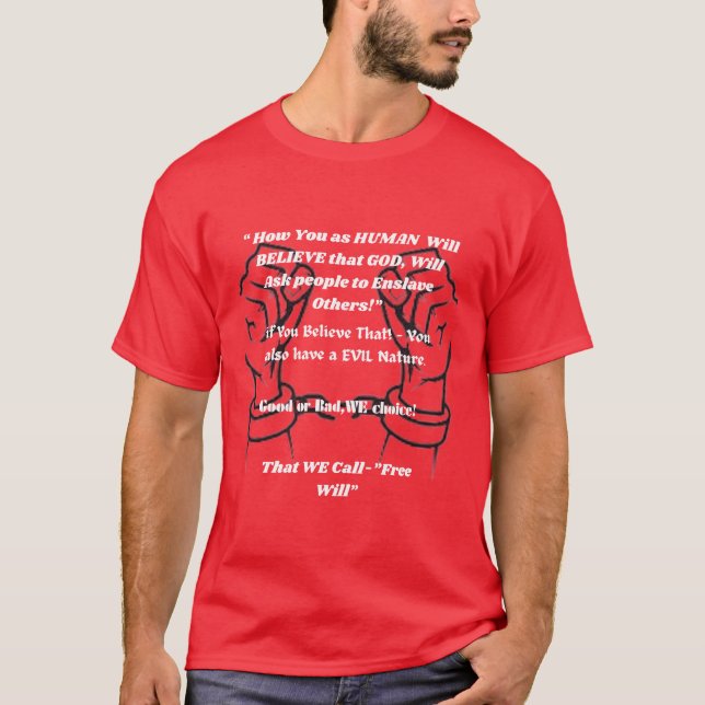 Varför har vi "gratis vilja"? t shirt (Framsida)