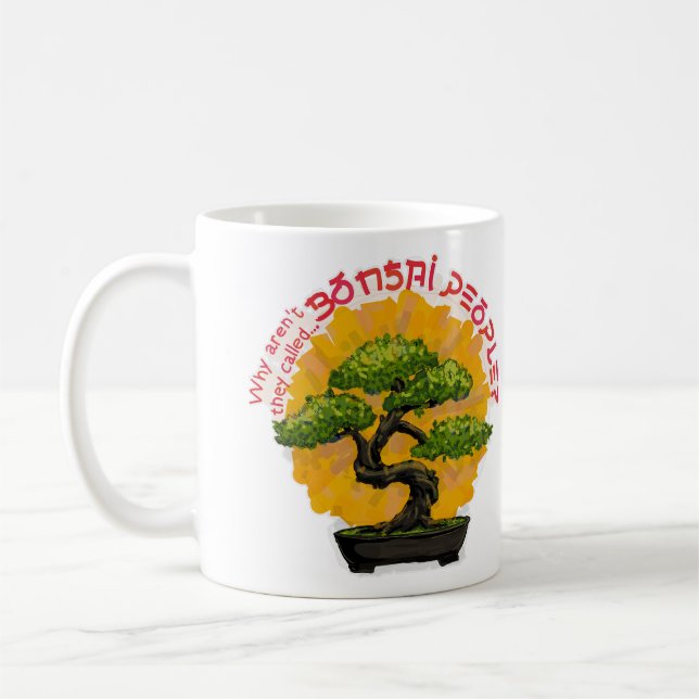 Varför heter de inte Bonsai People? Kaffemugg (Vänster)