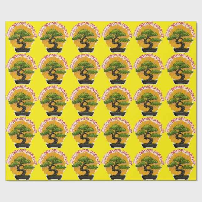 Varför heter de inte Bonsai People? Presentpapper (Platt)