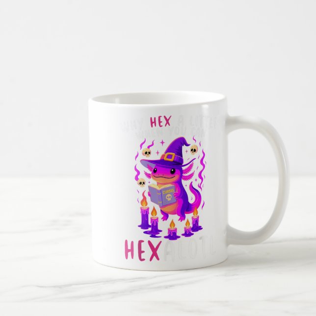 Varför hex lite när du kan hexalotl väva Axolotl Kaffemugg (Höger)
