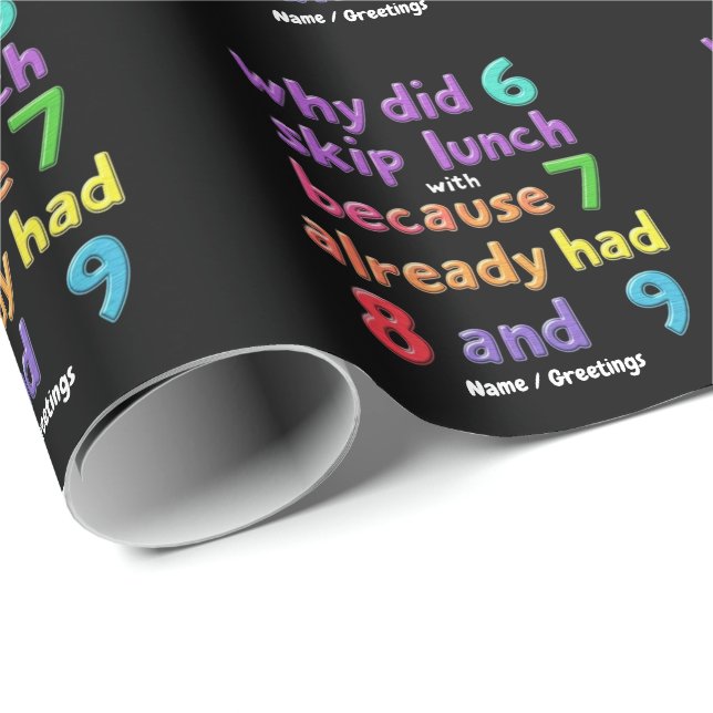 Varför hoppade 6 över lunchen med 7? Eftersom 7 ha Presentpapper (Rullad Hörn)