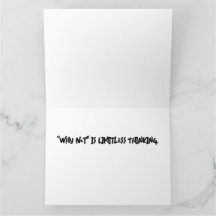 "Varför inte" är ett gränslöst gratulationskort
