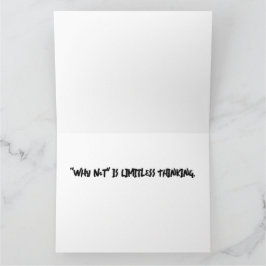 "Varför inte" är ett gränslöst gratulationskort Kort