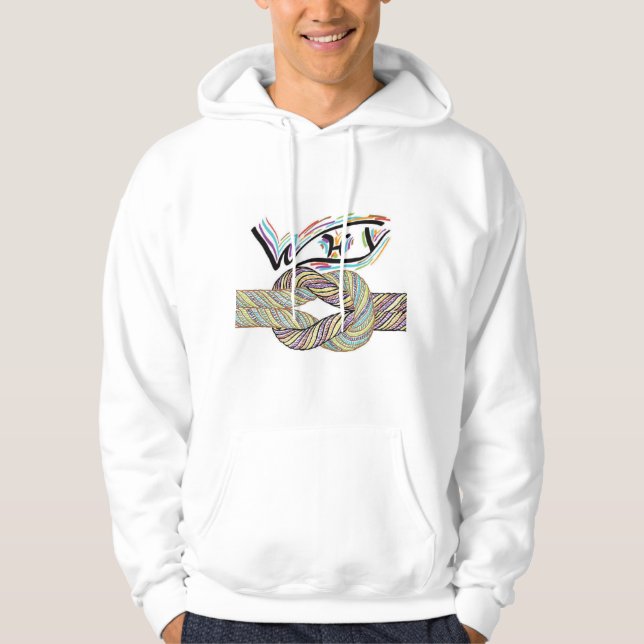 "Varför inte" är obegränsad Hoodie Sweatshirt (Framsida)