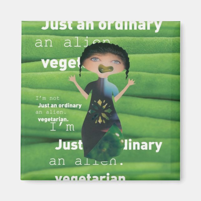 Varför inte vegetarisk magnet (Framsidan)
