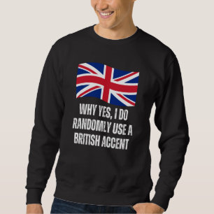 Varför Ja Jag Använder Slumpmässigt En Brittisk Ac Lång Ärmad Tröja