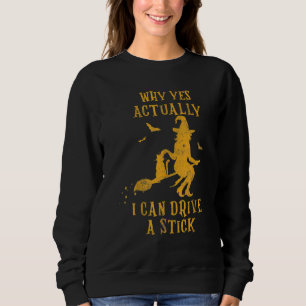 Varför? Ja, jag kan köra en Stick Halloween Wi? T Shirt