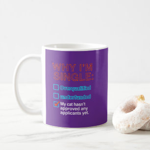 Varför jag är singel kaffemugg