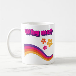 Varför jag citerar färgade linjer blommor fet brev kaffemugg