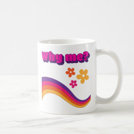 Varför jag citerar färgade linjer blommor fet brev kaffemugg