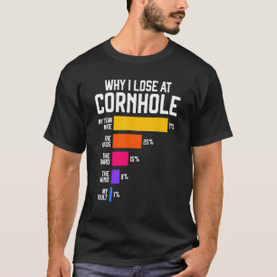 Varför jag förlorar i Cornhole Humor Toss som Chef T Shirt