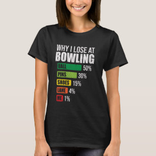 Varför jag förlorar på att Bowling Funny Bowling P T Shirt