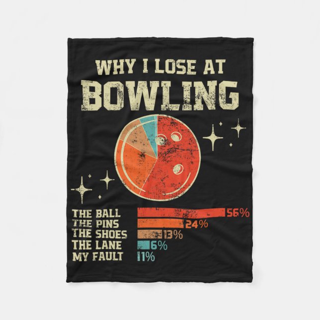 Varför jag förlorar på Bowling Fleecefilt (Framsidan)