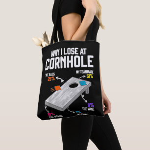 Varför jag förlorar på Cornhole Humor Toss Like a Tygkasse