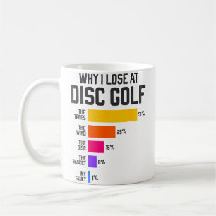 Varför jag förlorar på Disc Golf Roliga Frisbee Sk Kaffemugg