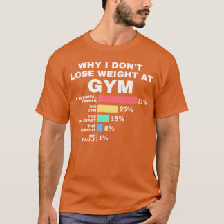 VARFÖR JAG INTE GÅR NED I VIKT PÅ GYM T SHIRT