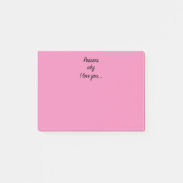 Varför jag Kärlekar dig? Post-it Block