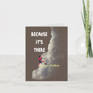 Varför klättra? - För att det finns ett kort