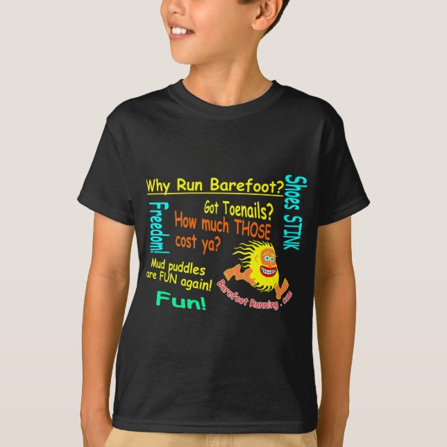 Varför kör barfota? tee shirt (Framsida)