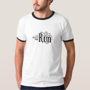 Varför kör jag?  Mig förmiddag en runner. Tee Shirt
