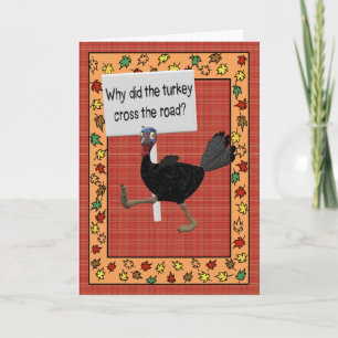 Varför korsade Turkiet vägen? Roligt svar #1 Helgkort