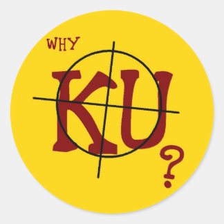 Varför KU? 20 Rundcirklar Runt Klistermärke