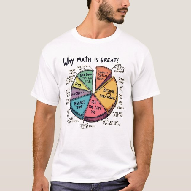 Varför matematik är irrationell t shirt (Framsida)