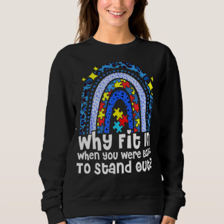 Varför passa in när du föddes för att ta ut regnbå t shirt