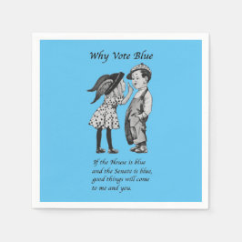 Varför rösta blått 2022? pappersservett