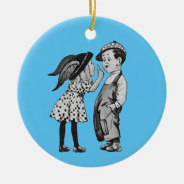 Varför rösta blått 2024 julgransprydnad keramik