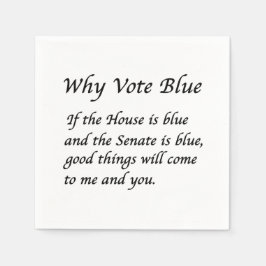 Varför rösta blått 2024 pappersservett