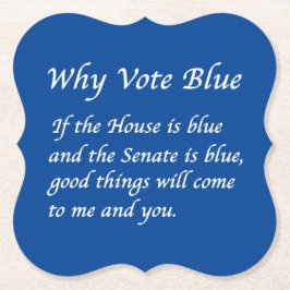 Varför rösta blått 2024 underlägg papper