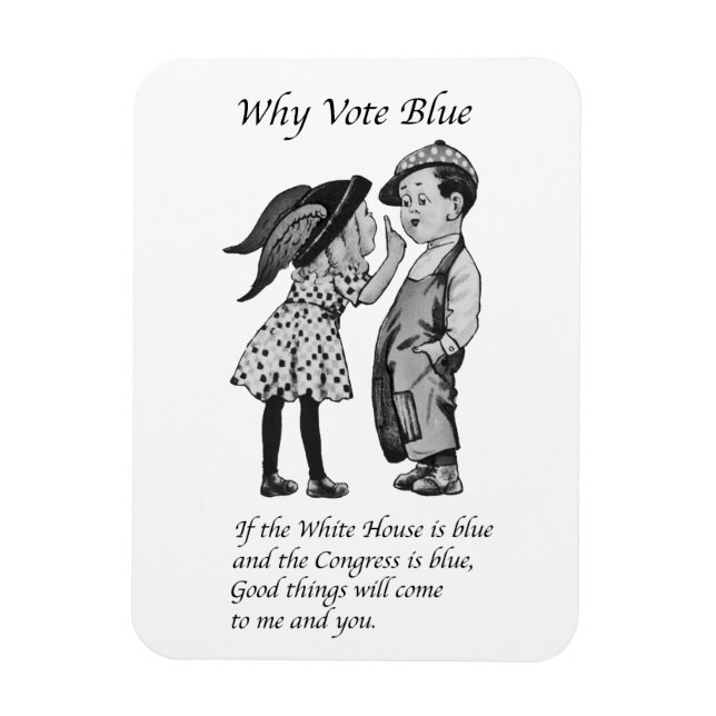Varför rösta totalt blått 2028? magnet (Vertikal)