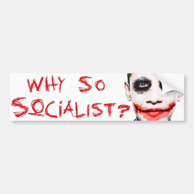 Varför så socialistiskt? bildekal (Framsidan)