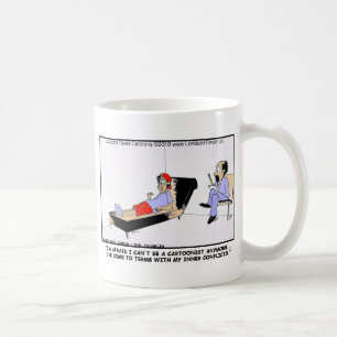 Varför serietecknare går i pension Roliga T-shirts Kaffemugg