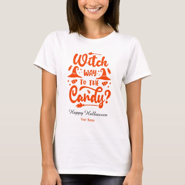 Varför ska du gå till det redigerbara Färg Hallowe T Shirt (Framsida)