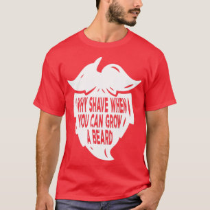 Varför sova när man kan odla skägg på Manar Fullt T Shirt
