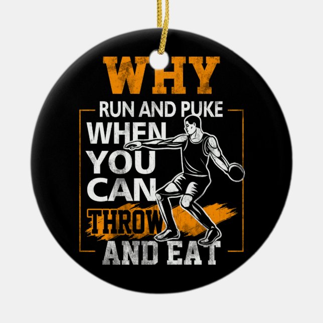 Varför Springa och driva på diskussionen genom att Julgransprydnad Keramik (Framsidan)