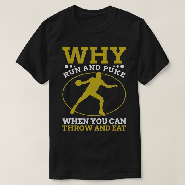 Varför Springa och driva på diskussionen genom att T Shirt (Design framsida)