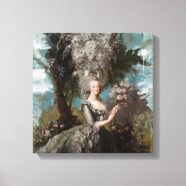 Varför stanna där över Marie Antoinette Canvastryck (Framsida)