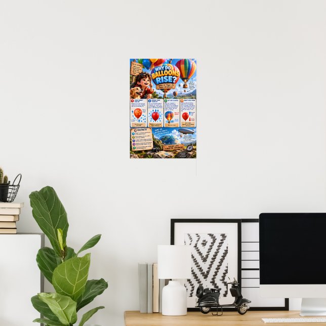 Varför Stiger Ballonger Poster (Hemmakontoret)